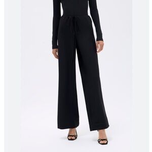 Rachel Gilbert Mya Black Wide Leg Pants Trousers Size 10